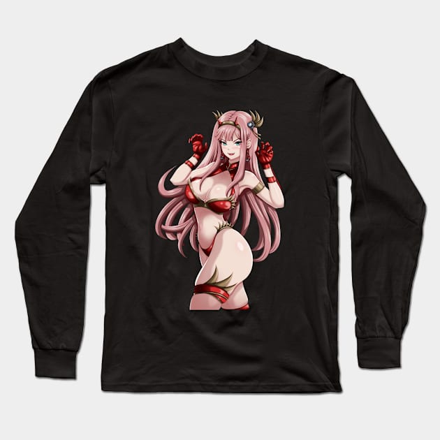 ZeroTwo Year of the dragon cosplay Long Sleeve T-Shirt by AngelsFANART